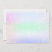 Personalized Unicorn 2nd Birthday Photo Invitation Einladung (Rückseite)