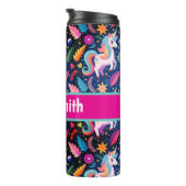 Personalized unicorn drink tumbler thermosbecher (Nach rechts gedreht)