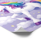 Personalized Unicorn Name Poster – (Purple) (Ecke)