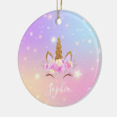 Personalized Unicorn Ornament for Girls (Links)