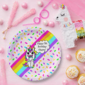 Personalized Unicorn, Rainbow and Butterfly Pappteller (Party)