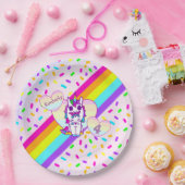 Personalized Unicorn, Rainbow and Butterfly Pappteller (Party)