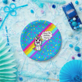 Personalized Unicorn, Rainbow and Butterfly Pappteller (Party)