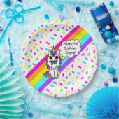 Personalized Unicorn, Rainbow and Butterfly Pappteller (Party)
