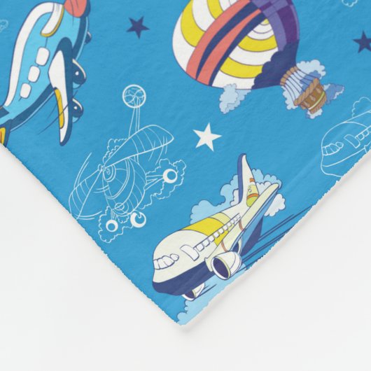 Personalized Up Up And Away Fleece Blanket (Ecke)
