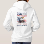 Personalized USA 1776 America's 250th Anniversary Hoodie (Rückseite)
