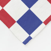 Personalized USA 250–Patriotic Retro Marquee Fleecedecke (Ecke)