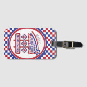 Personalized USA 250–Patriotic Retro Marquee Gepäckanhänger (Vorderseite (Horizontal))