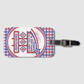 Personalized USA 250–Patriotic Retro Marquee Gepäckanhänger (Vorderseite (Horizontal))