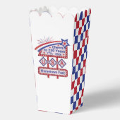 Personalized USA 250–Patriotic Retro Marquee Geschenkschachtel (Rückseite)