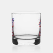 Personalized USA 250–Patriotic Retro Marquee Whiskyglas (Links)