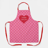 Personalized Valentine Apron A Sweet Love Gift Schürze (Vorderseite)
