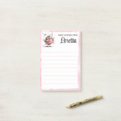 Personalized Valentine Bee Notepad Post-it Klebezettel (Auf Schreibtisch)