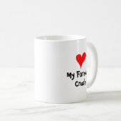 Personalized Valentine Coffee Mug, Custom Valentin Kaffeetasse (VorderseiteRechts)