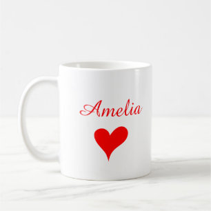 Personalized Valentine Coffee Mug, Custom Valentin Kaffeetasse