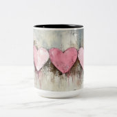 Personalized Valentine Coffee Mug, Custom Valentin Zweifarbige Tasse (Mittel)