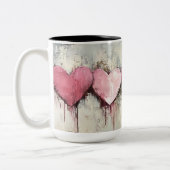 Personalized Valentine Coffee Mug, Custom Valentin Zweifarbige Tasse (Links)