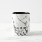 Personalized Valentine Couple Gift | Est. [Year]  Tasse (Zentrum)