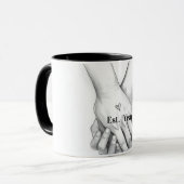 Personalized Valentine Couple Gift | Est. [Year]  Tasse (Vorderseite Links)