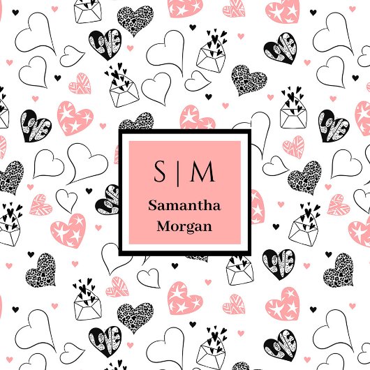 Personalized Valentine Gift Blanket Hand Drawn Tex Fleecedecke