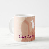 Personalized Valentine Gift for Wife or Husband | Kaffeetasse (Vorderseite Links)