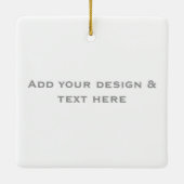 Personalized Valentine Love Message Keramikornament (Rückseite)