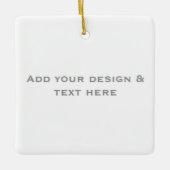 Personalized Valentine Love Message Keramikornament (Vorderseite)