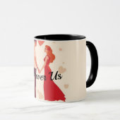 Personalized Valentine Mug for Couple | Forever Us Tasse (VorderseiteRechts)