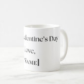 Personalized Valentine Mug From Girlfriend or Wife Kaffeetasse (VorderseiteRechts)