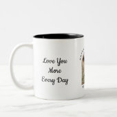Personalized Valentine Photo Mug for Couples Zweifarbige Tasse (Links)