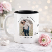 Personalized Valentine Photo Mug Zweifarbige Tasse