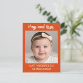 Personalized Valentine Photo Postcard Postkarte (Stehend Vorderseite)