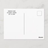 Personalized Valentine Photo Postcard Postkarte (Rückseite)