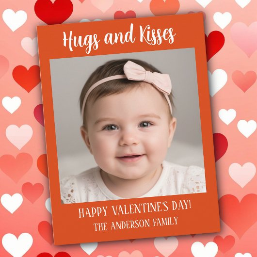 Personalized Valentine Photo Postcard Postkarte