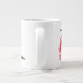 Personalized Valentine Rose Specialty Mug  Jumbo-Tasse (Rückseite)