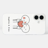 Personalized Valentine’s Couple Matching Case-Mate iPhone Hülle (Rückseite (Horizontal))