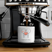 Personalized Valentine’s Couple Matching Espressotasse