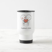 Personalized Valentine’s Couple Matching Reisebecher (Mittel)