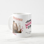 Personalized Valentine’s Day Mug | Custom Photo Kaffeetasse (Vorderseite Links)