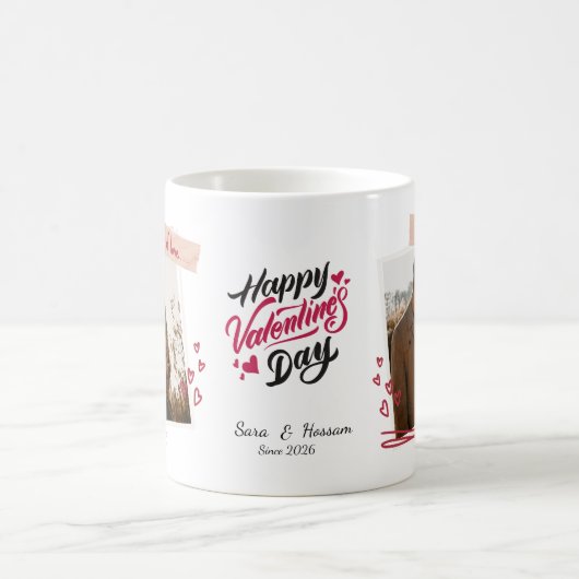 Personalized Valentine’s Day Mug | Custom Photo Kaffeetasse (Mittel)
