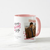 Personalized Valentine’s Day Mug | Custom Photo Tasse (VorderseiteRechts)