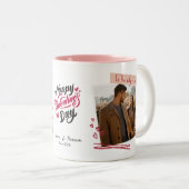Personalized Valentine’s Day Mug | Custom Photo Zweifarbige Tasse (VorderseiteRechts)