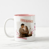 Personalized Valentine’s Day Mug | Custom Photo Zweifarbige Tasse (Links)