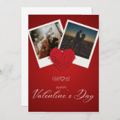 Personalized Valentine’s Day Photo Card | Custom L Einladung (Vorne/Hinten)