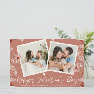 Personalized Valentine’s Day Photo Card | Romantic Briefpapier
