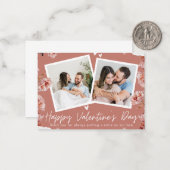 Personalized Valentine’s Day Photo Card | Romantic Mitteilungskarte (Vorderseite/Rückseite Beispiel)