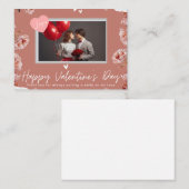 Personalized Valentine’s Day Photo Card | Romantic Mitteilungskarte (Vorne/Hinten)