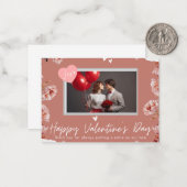 Personalized Valentine’s Day Photo Card | Romantic Mitteilungskarte (Vorderseite/Rückseite Beispiel)