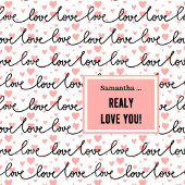 Personalized Valentine Shower Curtain Pink Black   Duschvorhang