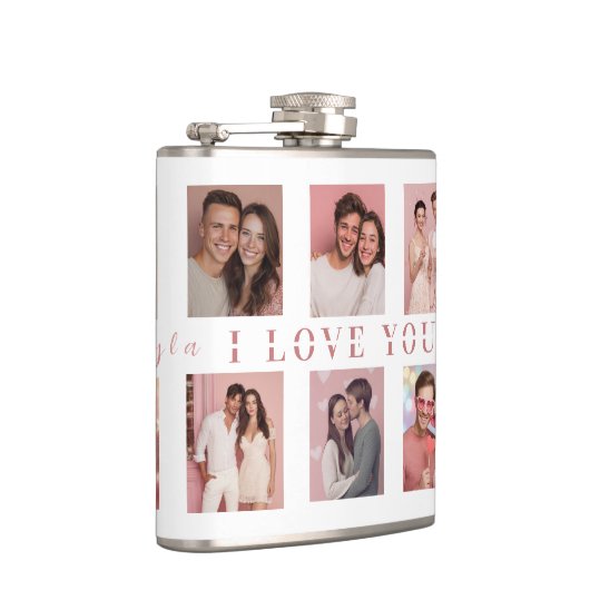 Personalized Valentine's Day Flask | Custom Photos Flachmann (Rechts)